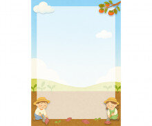 고구마 수확 테두리