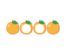 [개별도안] 맛있는 배를 따요 가랜드