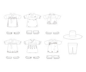 남자 한복 색칠 모음