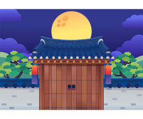 추석 대문 배경