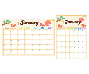교사용 달력 (1월)