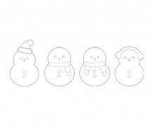 눈사람 색칠 모음
