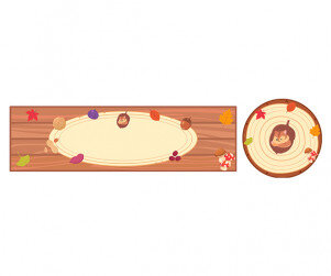 가을 열매 가게 간판 (문구없음)