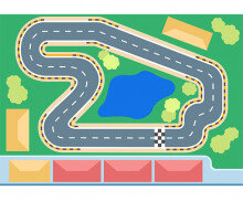 자동차 경주 대회 코스맵