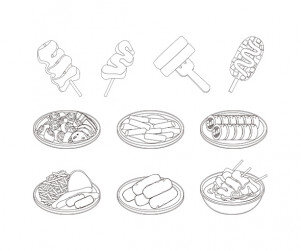 분식 색칠 모음