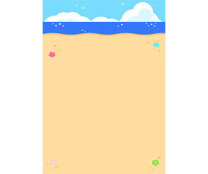 여름 바닷가 배경