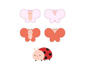 나비, 무당벌레