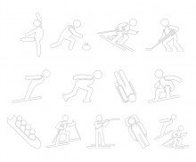 동계 올림픽 픽토그램 색칠 모음