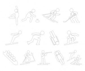 동계 올림픽 픽토그램 색칠 모음