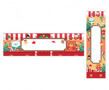 산타의 크리스마스 가게 가로 세로 배너 (문구없음)