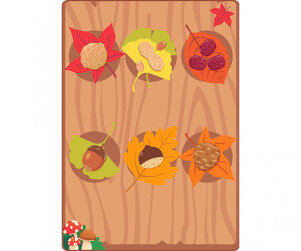 가을 열매 가게 메뉴판 (문구없음)