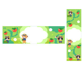 감 따기 체험 가로 세로 배너 (문구없음)