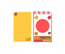 과일 트럭 간판 (문구없음)