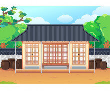 시골집 배경