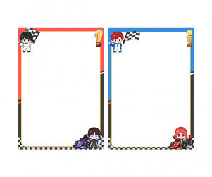 자동차 경주 놀이 테두리