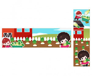 무를 뽑아요 가로 세로 배너(문구없음)