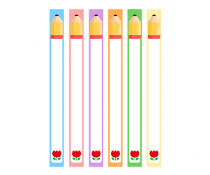 연필 파일이름표