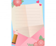 카네이션 편지 배경