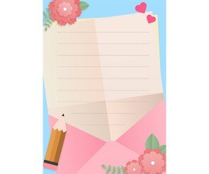 카네이션 편지 배경