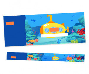 잠수함 입장권 (티켓,팔찌)문구없음