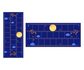 달아 달아 보름달아 소원을 들어줘 원고지 레터링(문구없음)