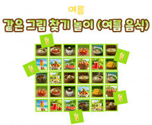 같은 그림 찾기 놀이 (여름 음식)