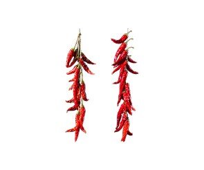 매달린 곡물(고추)