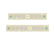 데이지 꽃 원고지(한 줄)