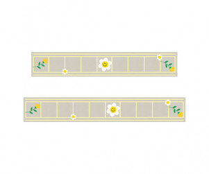데이지 꽃 원고지(한 줄)