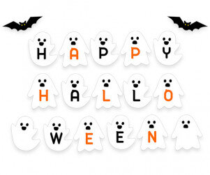 할로윈 유령 가랜드