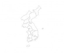 우리나라 도별 지도(색칠)