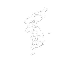 우리나라 도별 지도(색칠)