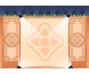 한복 패션쇼 배경(문구없음)