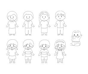 가족 색칠 모음