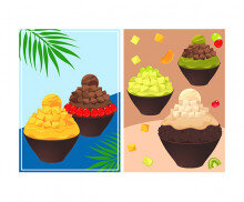 빙수 가게 포스터