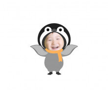 아기펭귄 합성이미지