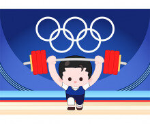 역도 경기장 배경