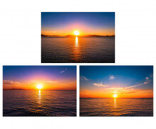 일출 배경(바다)