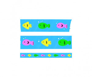 바다 물고기 마스킹 테이프