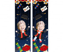 졸업식 합성 세로 배너 만들기