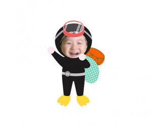 해녀 합성이미지