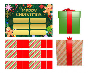 [개별도안] 선물 뽑기판