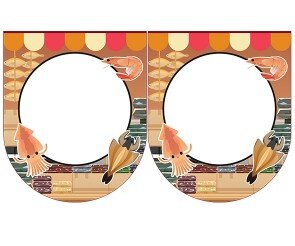 [개별도안] 맛있는 건어물 가랜드