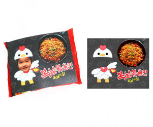 복날볶음면 합성 라벨