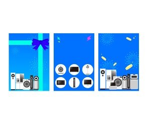 전자제품 가게 광고 포스터(문구없음)