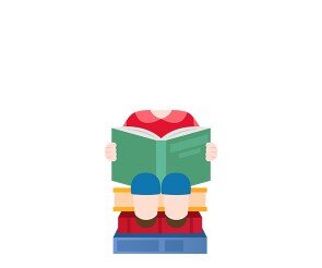 책 읽는 아이 합성이미지