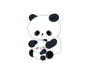 아기 판다와 엄마 판다