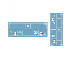 겨울에 만나는 날씨 원고지 레터링(문구없음)