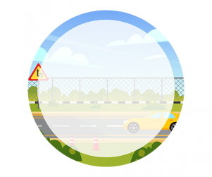 운전 면허 원형 라벨