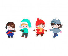 스케이트 타는 아이